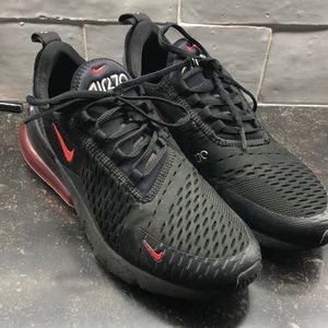 Black and Red Nike AirMax 270 size 7.5.